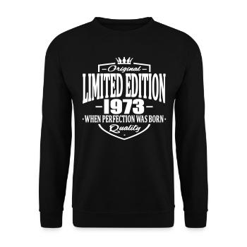 Limited edition 1973 - Unisex Pullover - Schwarz - Vorne - Alina (178cm) & Michal (187cm)