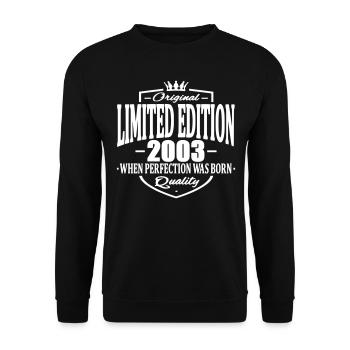 Limited edition 2003 - Unisex Sweatshirt - black - Front - Alina (178cm) & Michal (187cm)