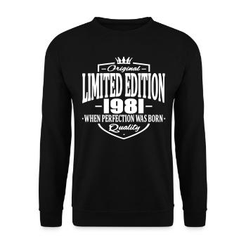 Limited edition 1981 - Unisex Sweatshirt - black - Front - Alina (178cm) & Michal (187cm)