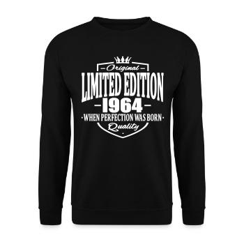 Limited edition 1964 - Unisex Sweatshirt - black - Front - Alina (178cm) & Michal (187cm)