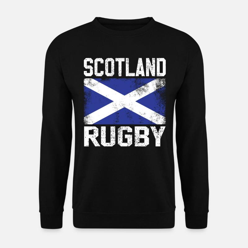 Retro Schottland Rugby Trikot - Unisex Pullover - Schwarz