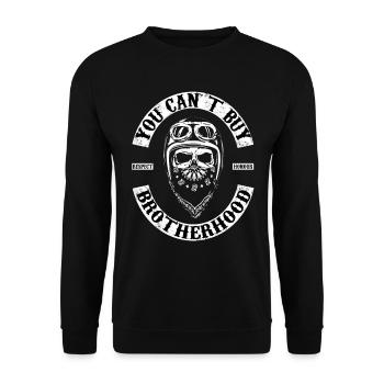 Brotherhood Biker T-Shirt, Hoodie.. - Unisex Sweatshirt - black - Front - Alina (178cm) & Michal (187cm)