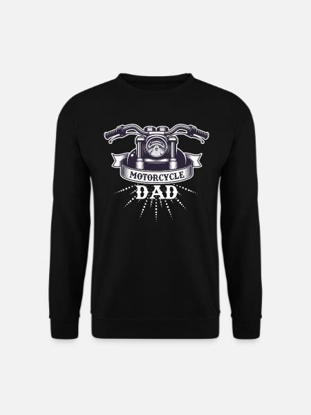 Motorcycle dad - Unisex Sweatshirt - black