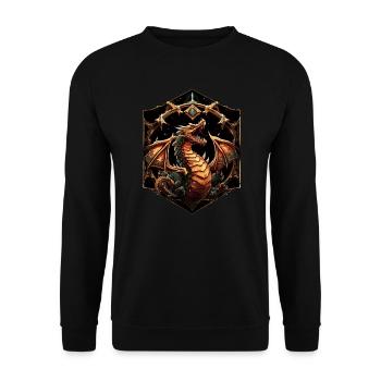 Play Dungeons and the Dragons Master Pen and Paper - Unisex Pullover - Schwarz - Vorne - Alina (178cm) & Michal (187cm)