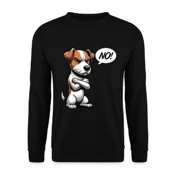 No Jack Russel terrier Jack russel liebhaber - Unisex Pullover - Schwarz - Vorne - Alina (178cm) & Michal (187cm)
