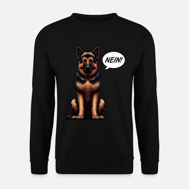 Pas de berger allemand - Sweat-shirt Unisexe - noir