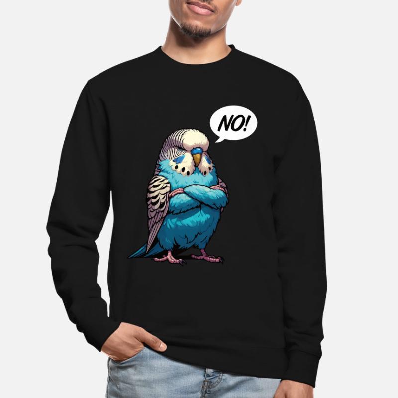 Pas de perruche oiseau perruche perruches perruches Sweat-shirt Unisexe