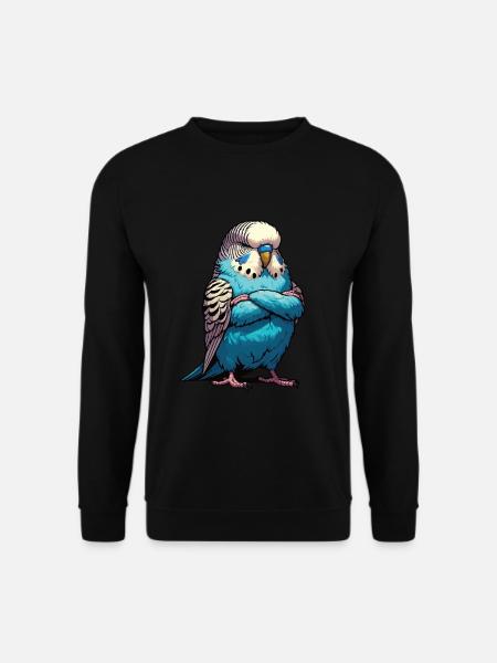 Wellensittich Wellensittichbesitzer Wellensittiche - Unisex Pullover - Schwarz