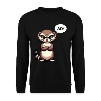 No Ferrets Ferret Keepers Ferret Owners - Unisex Sweatshirt - black - Front - Alina (178cm) & Michal (187cm)
