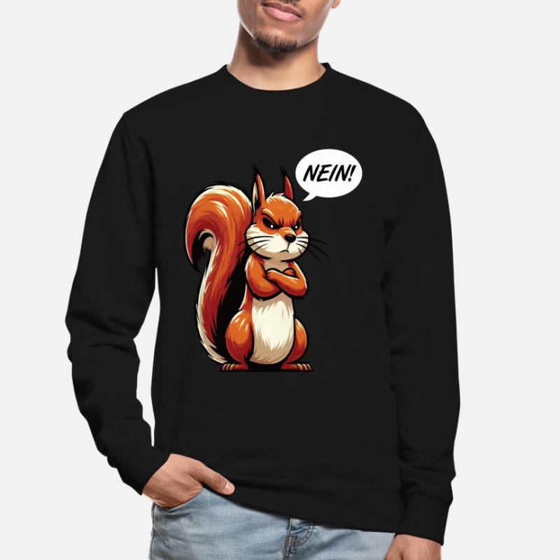 Nein Eichhörnchen Eichhorn Eichhörnchenliebhaber Unisex Pullover