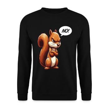 No Squirrel Squirrel Squirrel Lover - Unisex Sweatshirt - black - Front - Alina (178cm) & Michal (187cm)