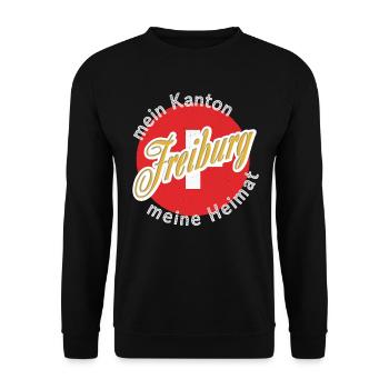 Cadeau My Home Freiburg - Sweat-shirt Unisexe - noir - Devant - Alina (178cm) & Michal (187cm)