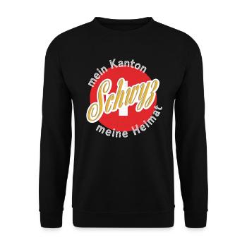Mon cadeau maison Schwyz - Sweat-shirt Unisexe - noir - Devant - Alina (178cm) & Michal (187cm)