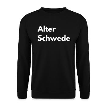 Vieux Suédois - Lustiger Spruch - Drôle - Sweat-shirt Unisexe - noir - Devant - Alina (178cm) & Michal (187cm)