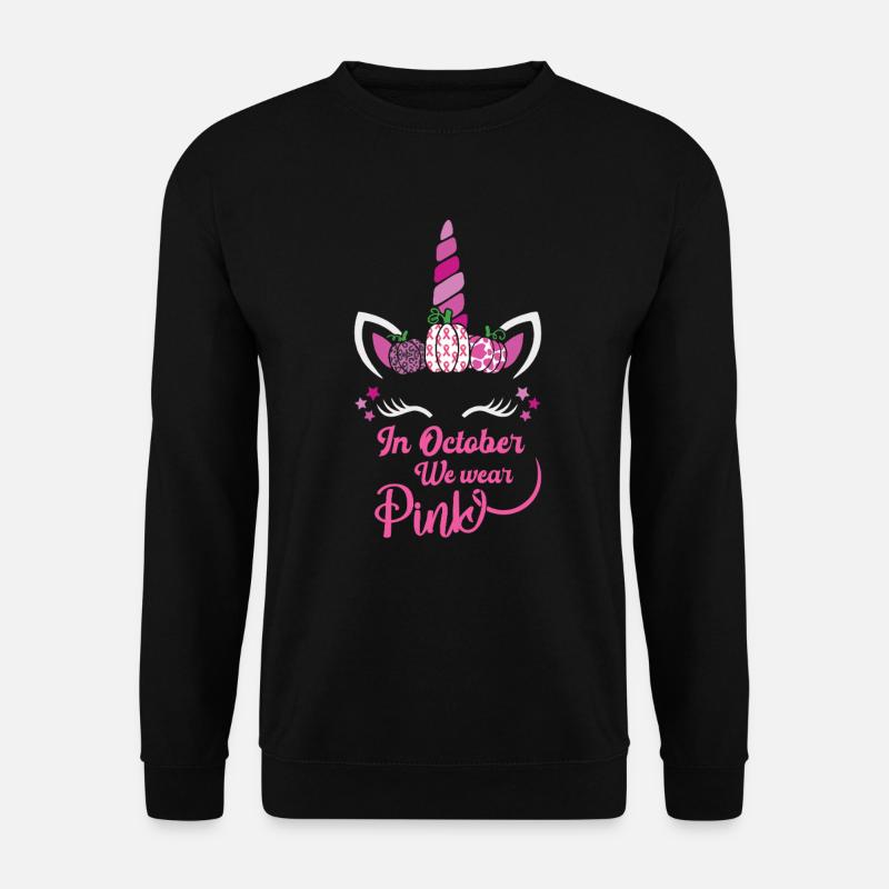 In October we wear pink - Unisex Sweatshirt - black