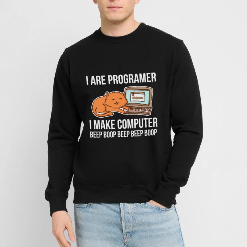 Programmeur-chat-humour pour coder et Sweat-shirt Unisexe