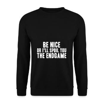 betrayed the end - Unisex Sweatshirt - black - Front - Alina (178cm) & Michal (187cm)