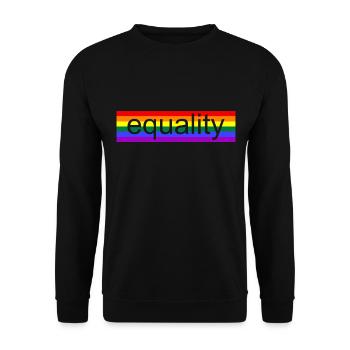 Equality - Unisex Sweatshirt - black - Front - Alina (178cm) & Michal (187cm)