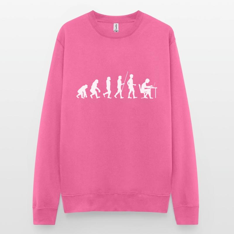 Programmierer Evolution Informatik Student code Unisex Pullover