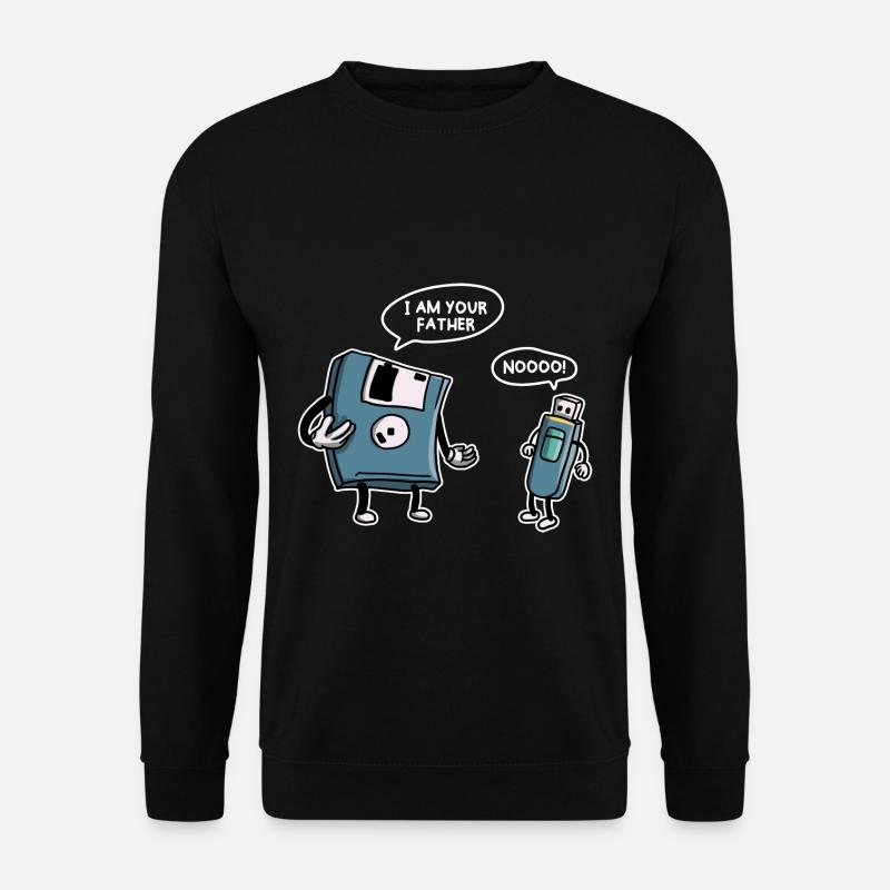 USB-Diskette Lustige Informationstechnologie - Unisex Pullover - Schwarz