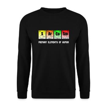 T-shirt Science | Science | sarcasme - Sweat-shirt Unisexe - noir - Devant - Alina (178cm) & Michal (187cm)