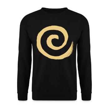 Spirale - Unisex Pullover - Schwarz - Vorne - Alina (178cm) & Michal (187cm)