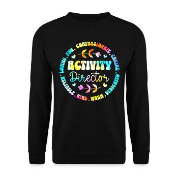 Assistant Business Director Team - Unisex Sweatshirt - black - Front - Alina (178cm) & Michal (187cm)