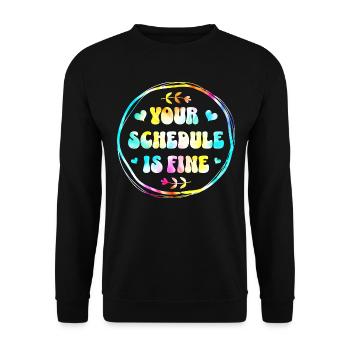 Conseil Scolaire Tie Dye Conseiller Scolaire - Sweat-shirt Unisexe - noir - Devant - Alina (178cm) & Michal (187cm)