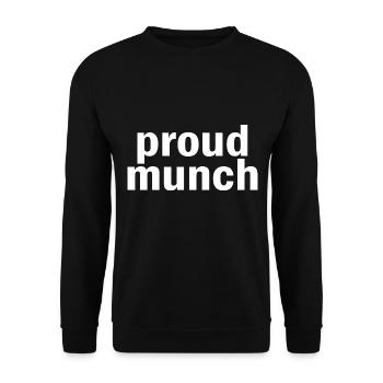 Stolzer Munch Funny - Unisex Pullover - Schwarz - Vorne - Alina (178cm) & Michal (187cm)