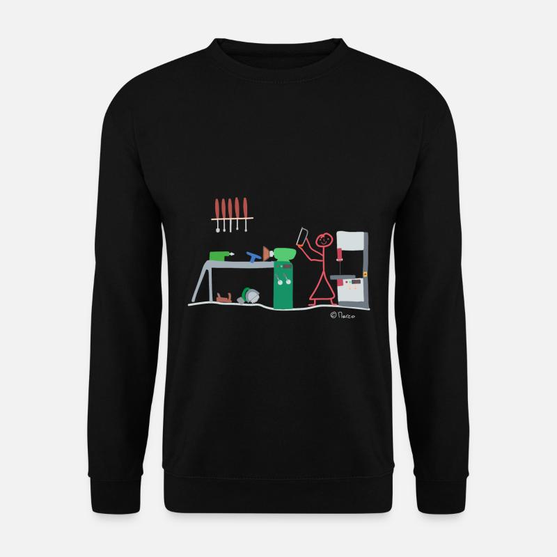 Figurine Drechsel, métier de menuisier - Sweat-shirt Unisexe - noir