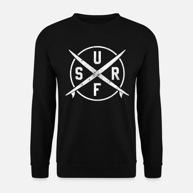 Surfing Used Look - Unisex Sweatshirt - black