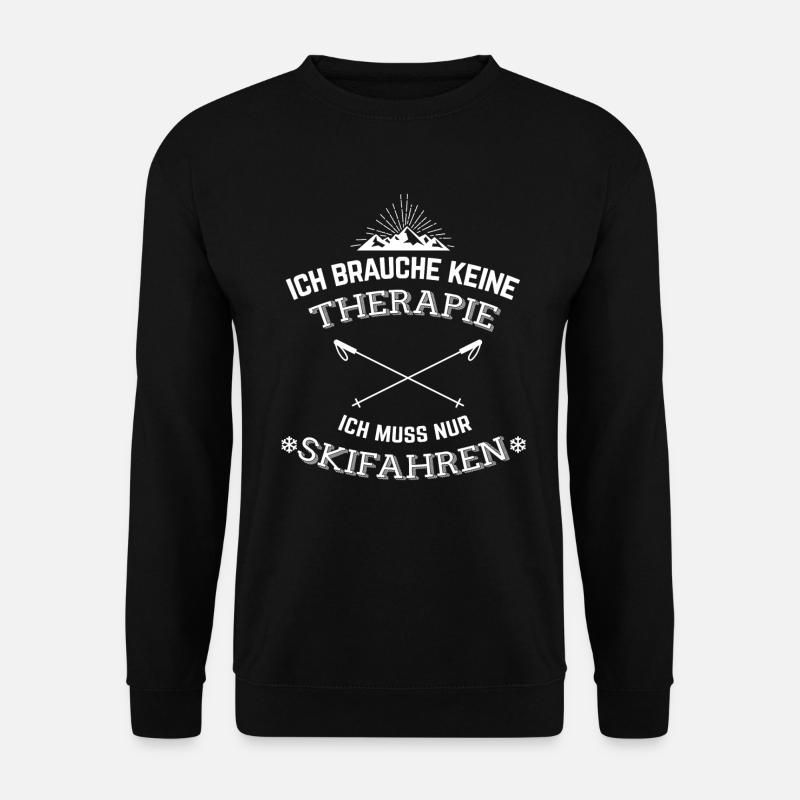 Ski Therapie - Unisex Pullover - Schwarz