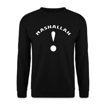 Mashalla ! - Unisex Pullover - Schwarz - Vorne - Alina (178cm) & Michal (187cm)
