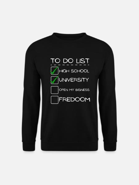 Entrepreneur List - Unisex Sweatshirt - black