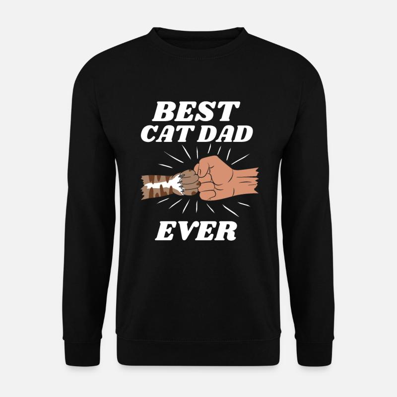 Le meilleur papa chat - Sweat-shirt Unisexe - noir
