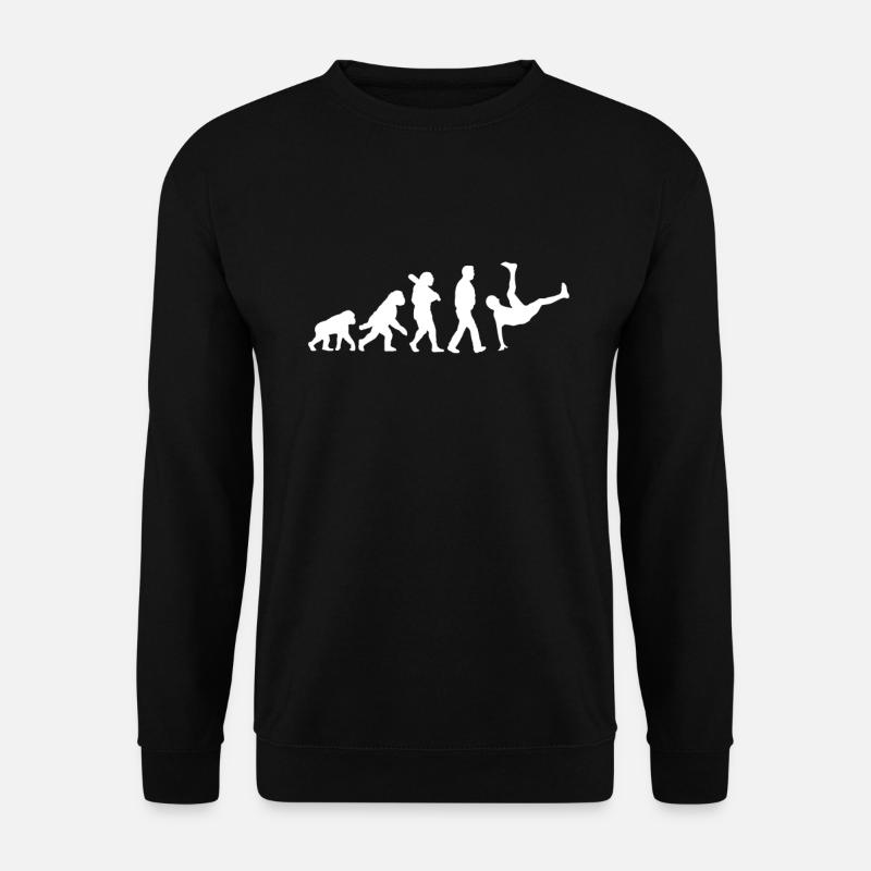 Evolution des Breakdance - Unisex Pullover - Schwarz