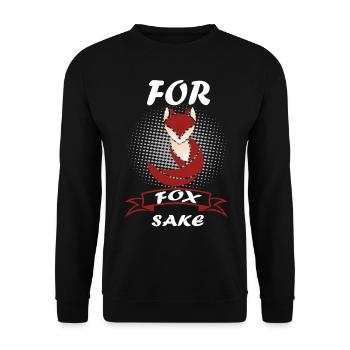 fuchs - Unisex Pullover - Schwarz - Vorne - Alina (178cm) & Michal (187cm)