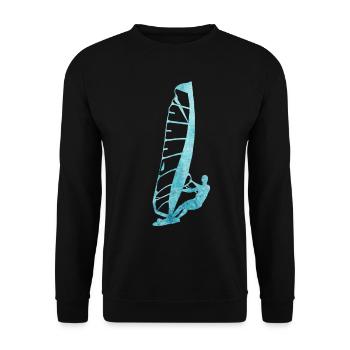 Windsurfen - Unisex Pullover - Schwarz - Vorne - Alina (178cm) & Michal (187cm)
