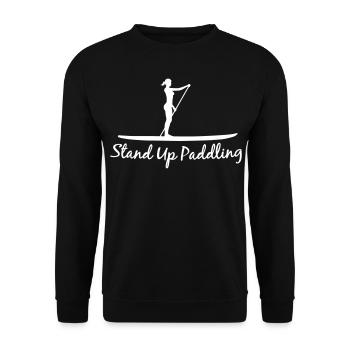 Stand Up Paddling - Sweat-shirt Unisexe - noir - Devant - Alina (178cm) & Michal (187cm)
