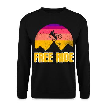 Freeride - Unisex Pullover - Schwarz - Vorne - Alina (178cm) & Michal (187cm)