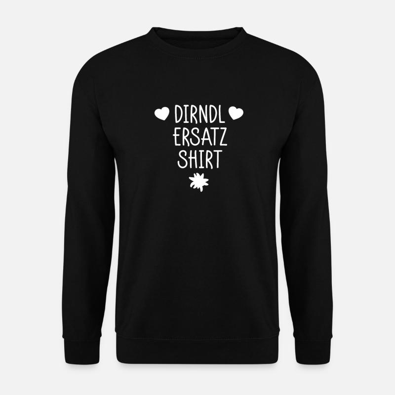 Dirndl Replacement Shirt - Unisex Sweatshirt - black