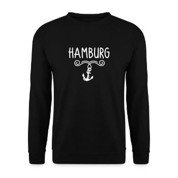 Hamburg - Unisex Sweatshirt - black - Front - Alina (178cm) & Michal (187cm)