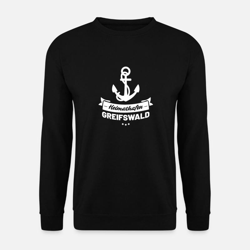 Heimathafen Greifswald - Unisex Pullover - Schwarz