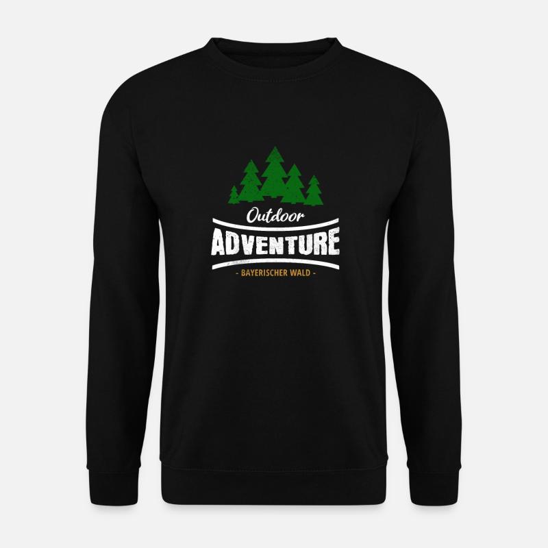 Outdoor adventure Bayerischer Wald - Unisex Pullover - Schwarz