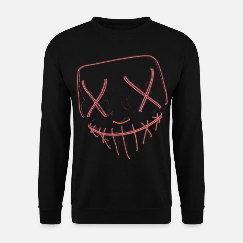 Neon mask red - Unisex Sweatshirt - black