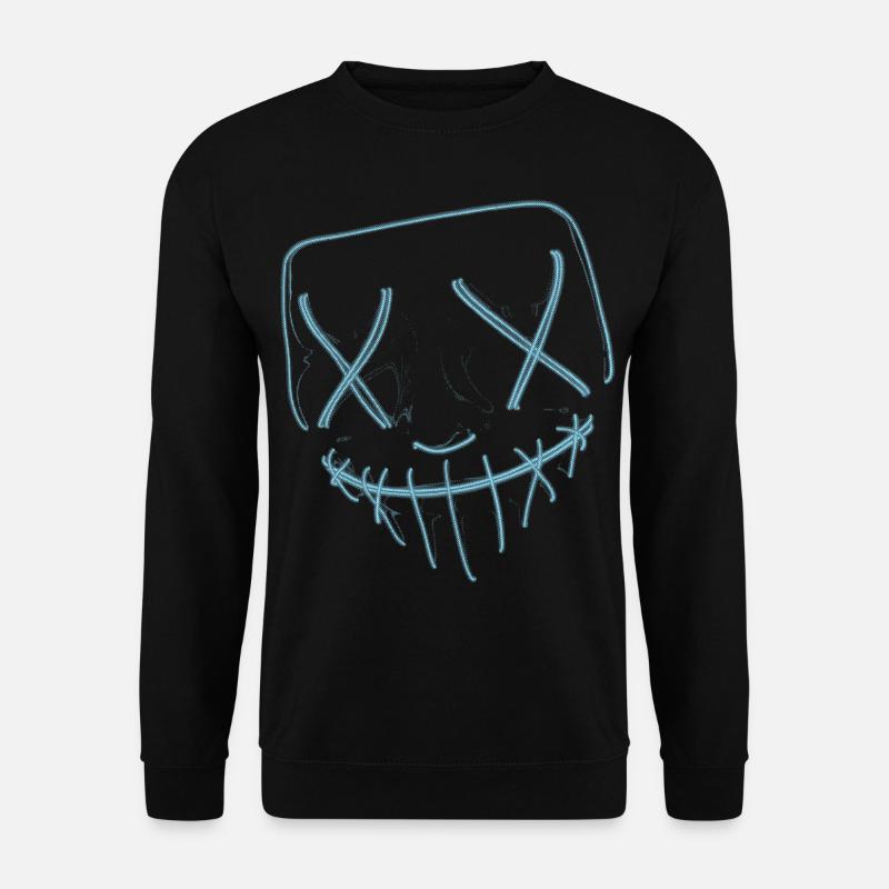 Neon Mask Blue - Unisex Sweatshirt - black