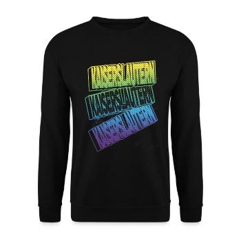 Kaiserslautern Germany City Font Skyline - Unisex Sweatshirt - black - Front - Alina (178cm) & Michal (187cm)