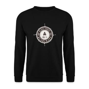 Bushcraft de la Forêt-Noire - Sweat-shirt Unisexe - noir - Devant - Alina (178cm) & Michal (187cm)