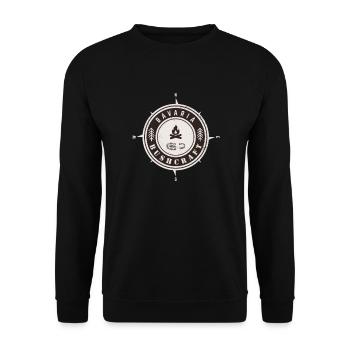 Bushcraft Bavière - Sweat-shirt Unisexe - noir - Devant - Alina (178cm) & Michal (187cm)