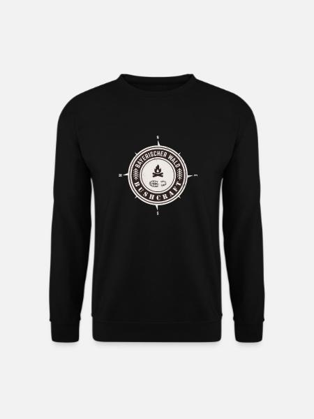 Bushcraft Bayerischer Wald - Unisex Pullover - Schwarz
